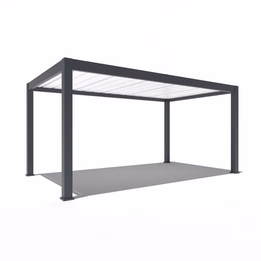 Single carport carport aluminum pergola 3 x 5.3 M garage anthracite