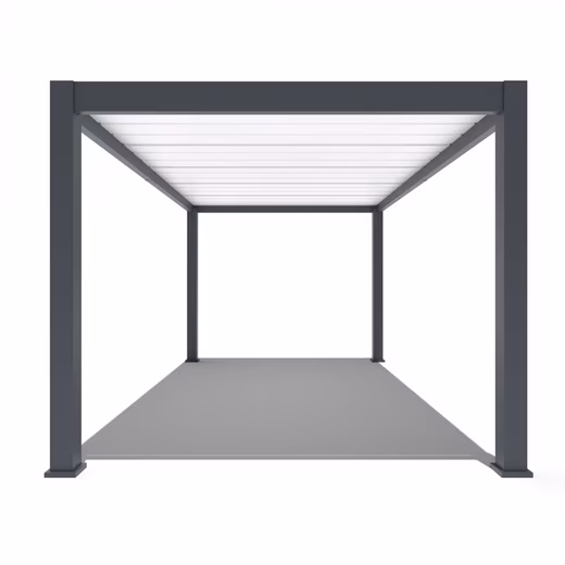 Single carport carport aluminum pergola 3 x 5.3 M garage anthracite - Image 6
