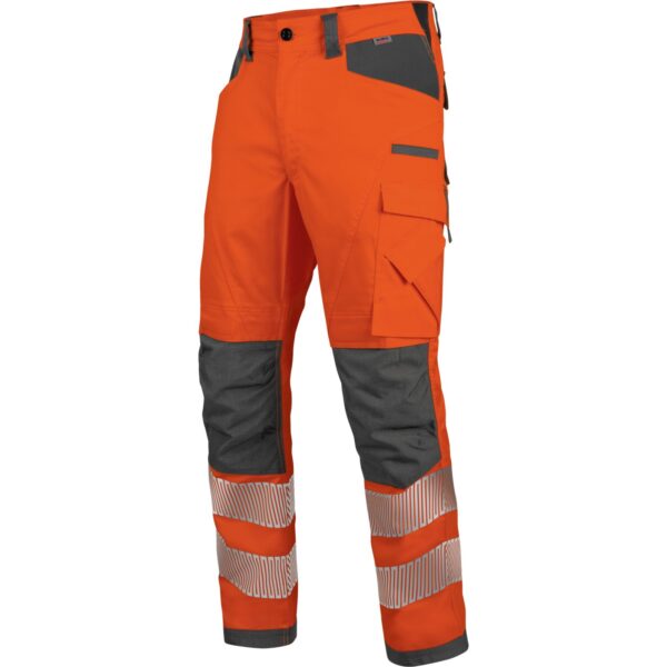 Neon work trousers EN 20471 2 professional waist trousers for men