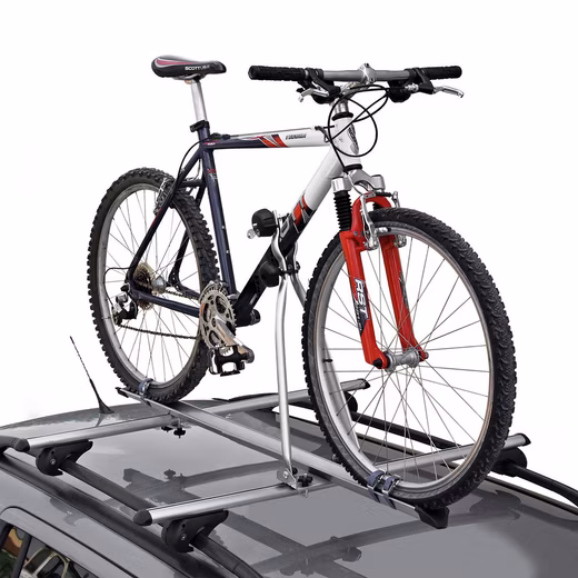 Roof-mounted bike rack for 1 bicycle up to 15 kg, steel roof-mounted bike rack Removable, lightweight