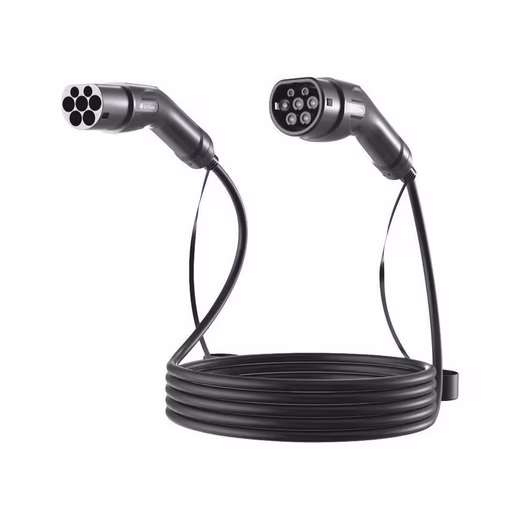 Evbee EV electric car charging station, Type 2 charging cable (22kW) (7m). 3-phase charging, universal compatibility