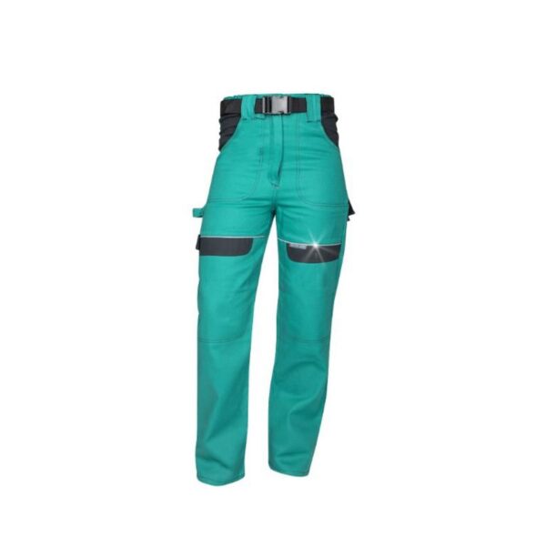 Women's work trousers, waist-waisted trousers ARDON®COOL TREND green