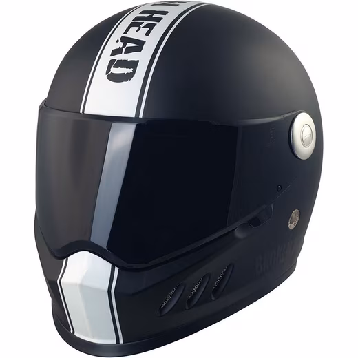 Hated & Proud motorcycle helmet including black visor (with black and clear visor), including black visor