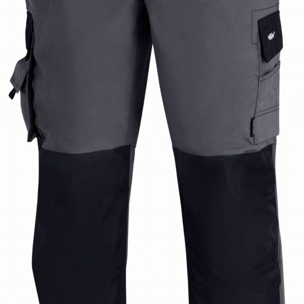 Canvas work trousers (270 g/m²) PANAMA grey/black size 58