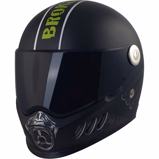 Gasman motorcycle helmet including black visor (with black and clear visor), including black visor
