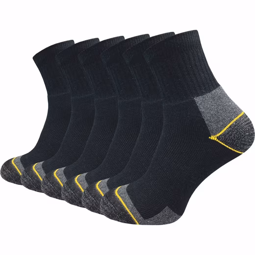 Work socks - Quarter - for men with breathable cotton against sweaty feet