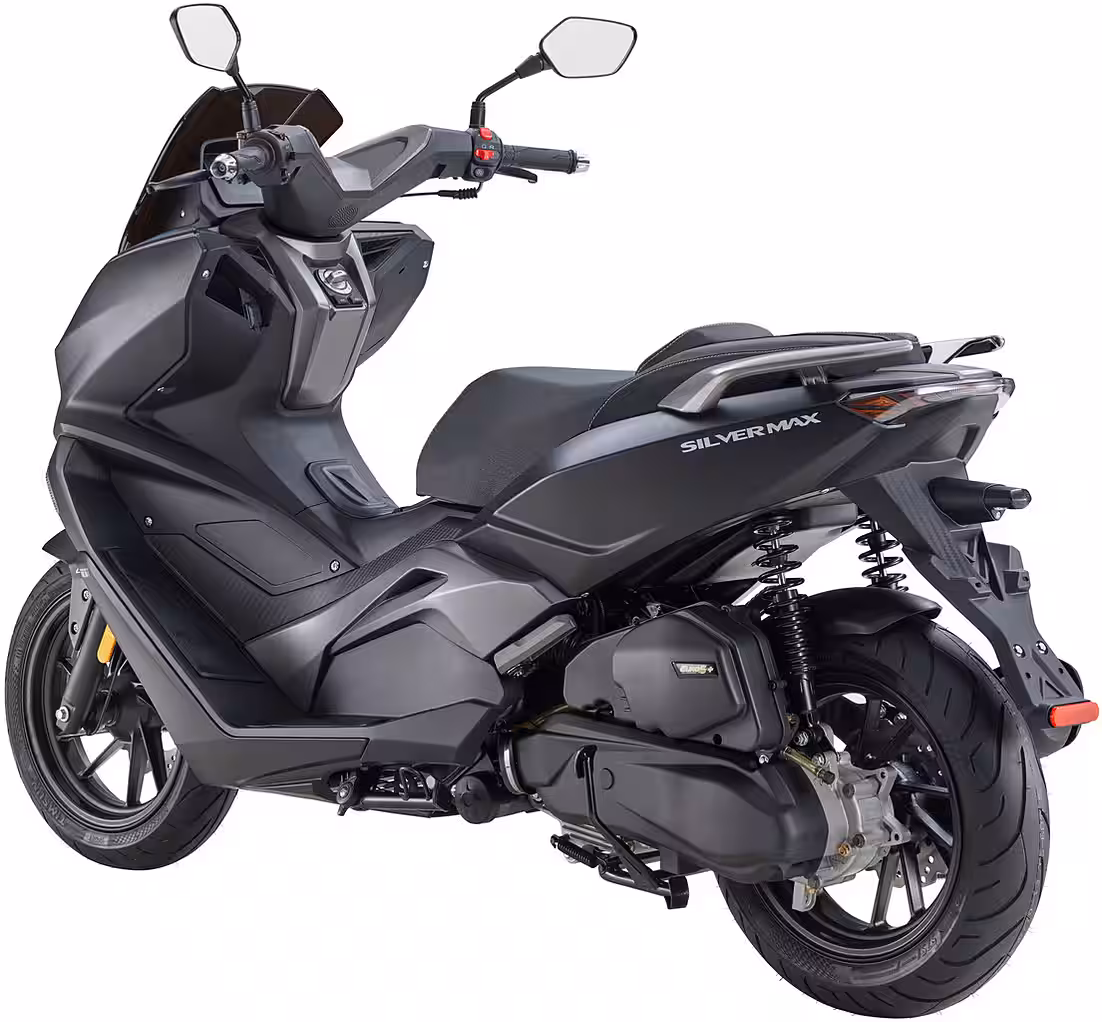Silvermax 125 (85 km/h) motor scooter, E5+, maxi-scooter, matt anthracite - Image 3