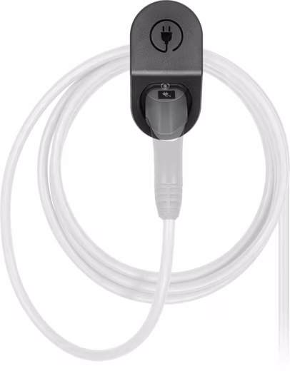 Electric car charging station bracket cable and plug holder type 2