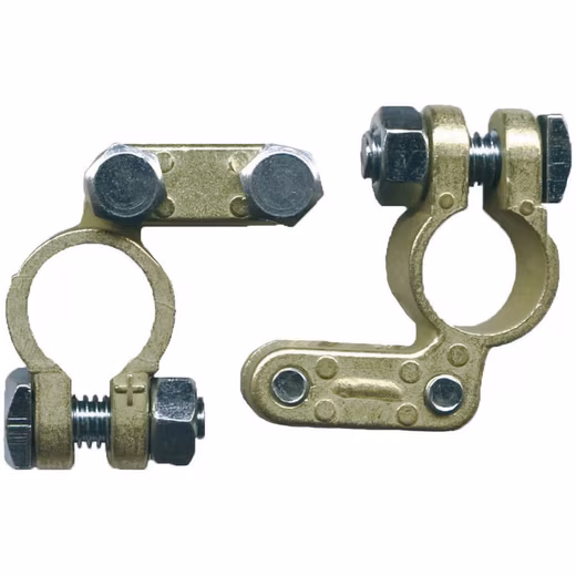 Battery terminal block IWH Battery terminal block positive pole, negative pole 019027 (W x H x D) 30 x 20 x 4