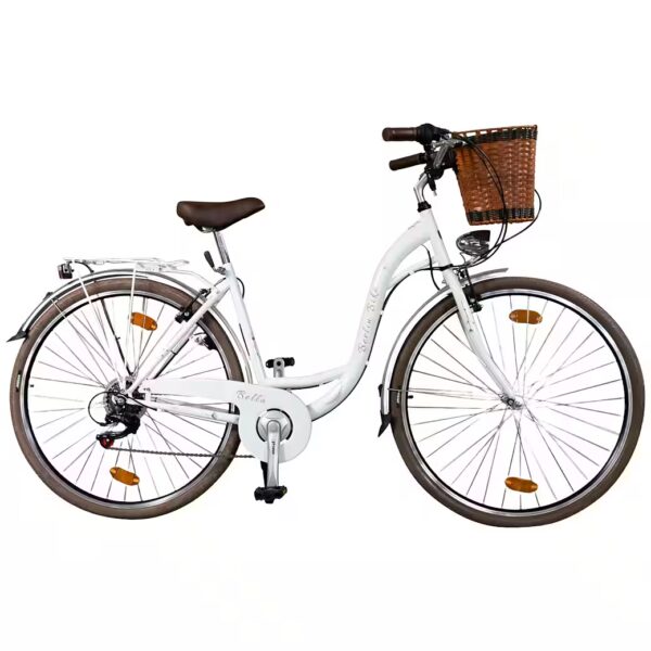 Bella City Bike – 28-inch women's bicycle with dynamo & basket, stylish & practical