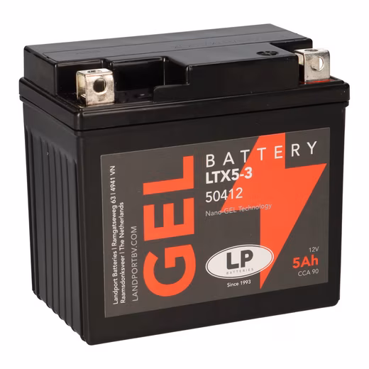 Battery 12V 5Ah for Motorcycle Starting Battery MG LTX5-3 Lead Acid Batteries