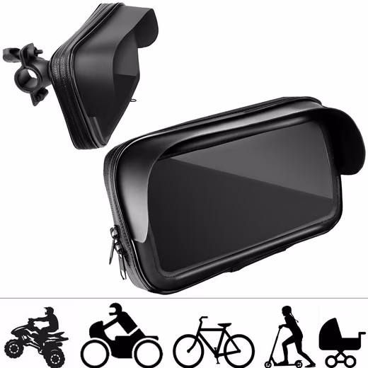 Universal handlebar phone holder