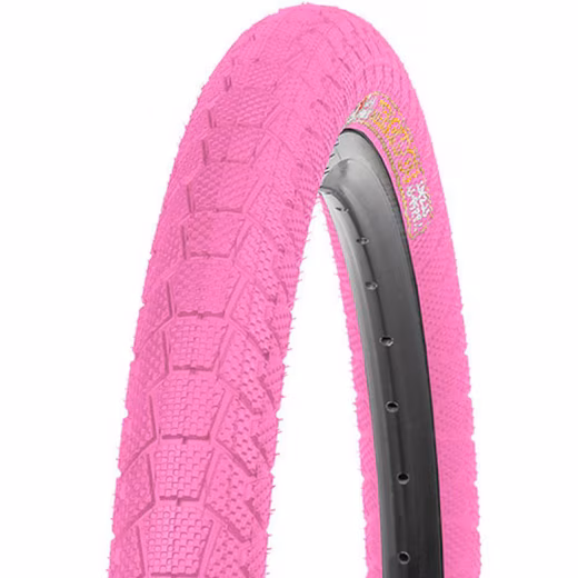 Kenda Krackpot K-907 bicycle tire, 20x1.95 inch, 50-406, pink, wire bead