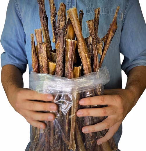 Dried Ox Pizzle Bits 500 Grams Dog Treats Single feed for: dogs, hard chew, grain-free treat, sugar-free chew snack