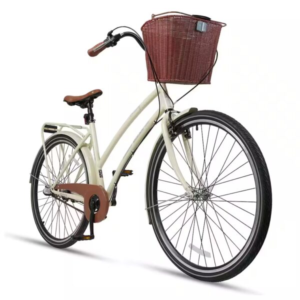 City bike SERENITY 28 inch designer women's bicycle, from 12 years, click basket