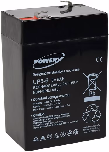 Lead-acid battery for 6V 5Ah lead-acid batteries