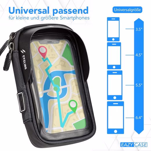 Universal bicycle phone case handlebar bag for mobile phones - Image 3
