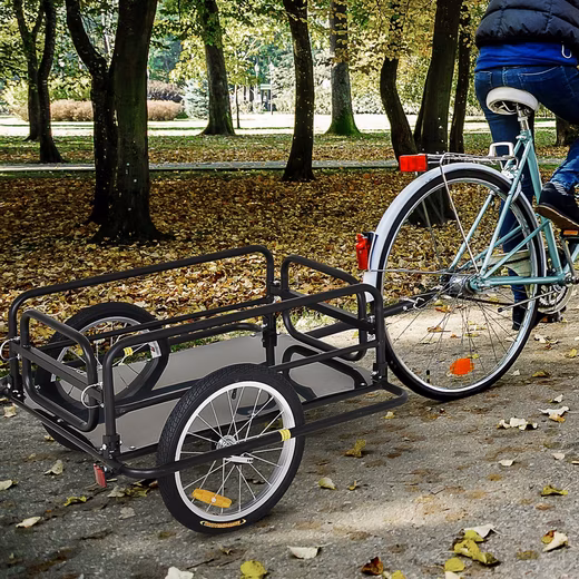 Bicycle cargo trailer, transport trailer