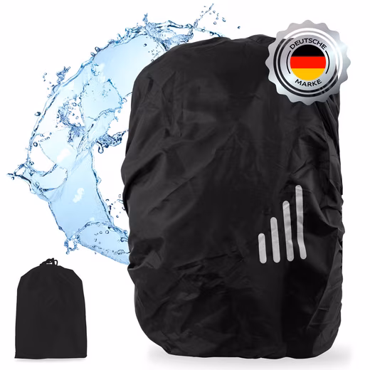 Backpack rain cover 1x Rain cover for backpacks 15-35L in black - Image 5