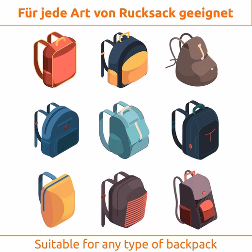 Backpack rain cover 1x Rain cover for backpacks 15-35L in black - Image 3