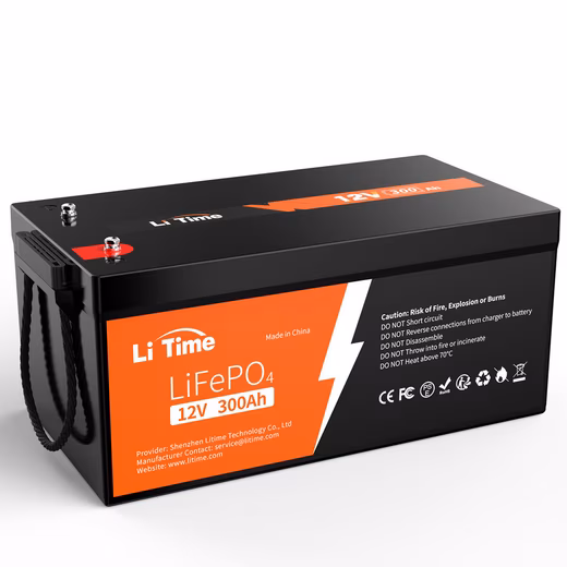 LiTime 12V 300Ah Lithium Battery with BMS LiFePO4 3840Wh Energy Solar Batteries