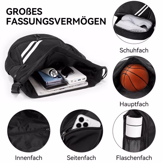Leisure bag, gym bag, leisure bag, sports bag, large bag capacity, football - Image 3
