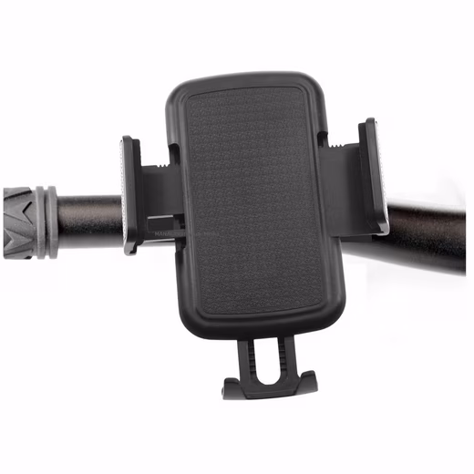Universal smartphone handlebar mount for bicycles, e-bikes, and motorcycles