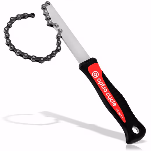 Bicycle tool set, chain whip, bicycle cassette remover