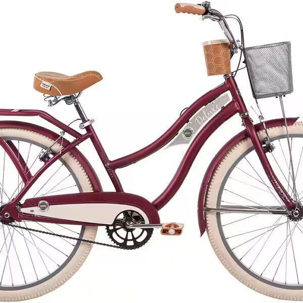 Cruiser Deluxe 26-inch bicycle, red