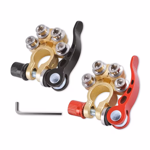 Battery Terminal Clamp IWH Battery Terminal Clamps with Quick Release, 2 Pieces