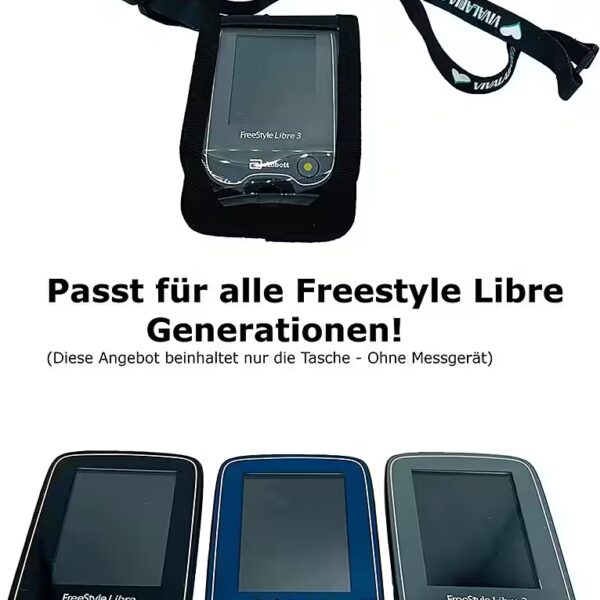 Storage bag/shoulder bag suitable for Freestyle Libre meter 3