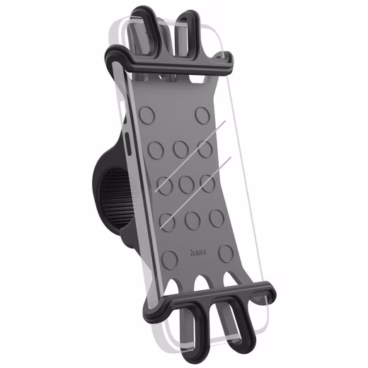 Mobile phone holder 00201967 Bicycle mobile phone holder flexible for handlebars black