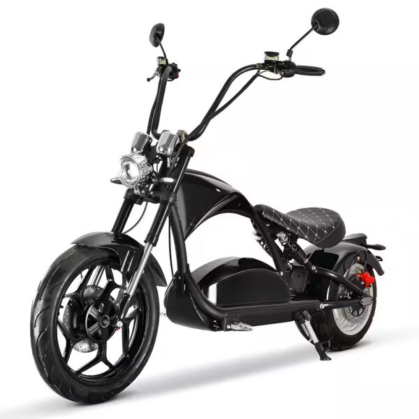 Electric scooter/chopper with road approval, 3000W, 60V, 60AH, 45km/h, COC EEC