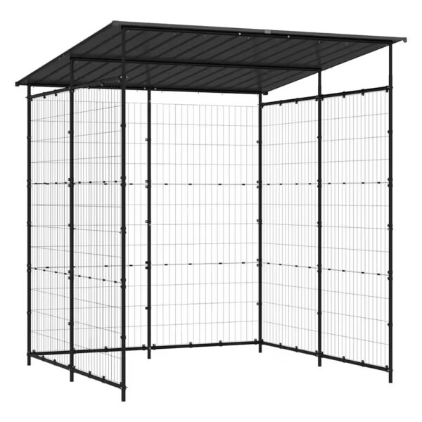 Bicycle rack, bicycle shed, 190x190x222 cm, steel, black