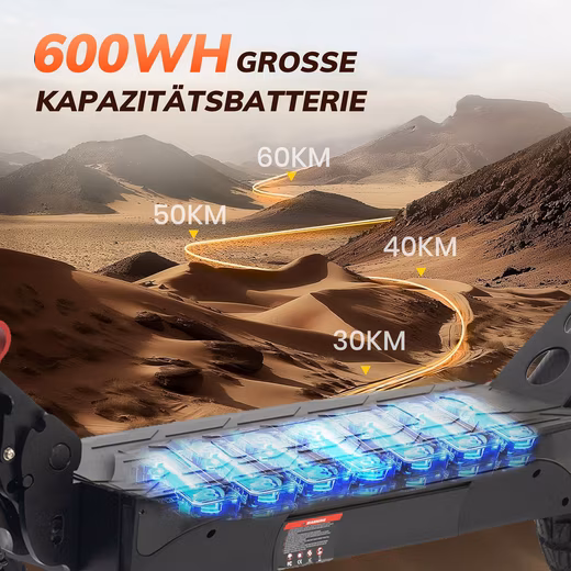 10-inch electric scooter with road approval (ABE), foldable, max. 60km - Image 3