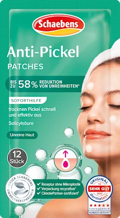Anti-acne patches for blemished skin, 12 pieces