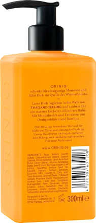 Liquid soap Thailand Feeling with almond milk, orange blossom & bamboo, 300 ml
