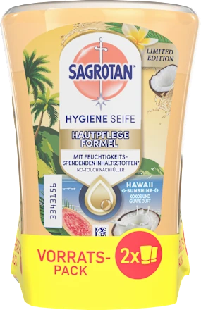 No Touch Hawaii liquid soap, refill pack (2 x 250 ml), 500 ml