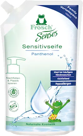 Liquid soap for sensitive skin, refill pack, 750 ml