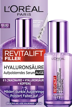Revitalift Filler Eye Serum Hyaluronic Acid + Caffeine, 20 ml