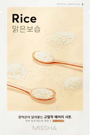 Airy Fit Rice sheet mask, 1 pc.