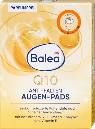 Anti-wrinkle eye pads Q10 (6 pairs), 12 pieces