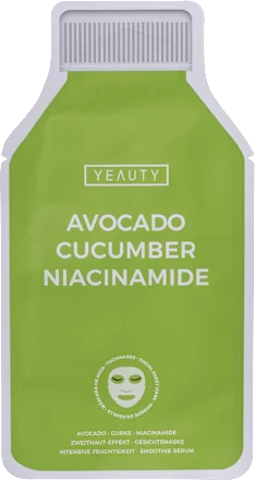 Sheet mask Avocado Cucumber Niacinamide, 1 pc