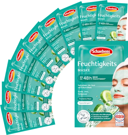 Moisturizing Face Mask (10 pieces x 2 x 5 ml), 100 ml