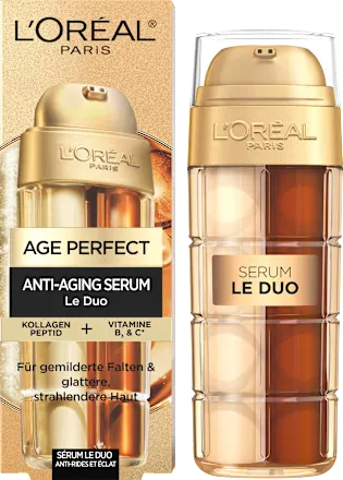 Le Duo Anti-Aging Facial Serum with Collagen Peptide, Vitamin B3 and C, 30 ml