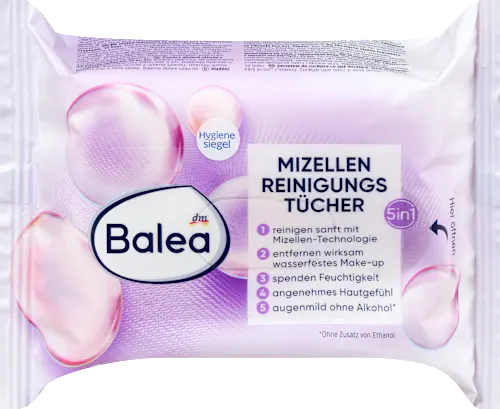 Micellar makeup remover wipes, 25 count