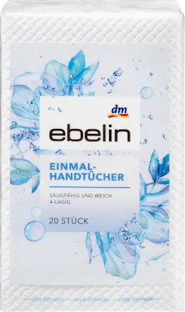 Disposable hand towels, 20 pieces