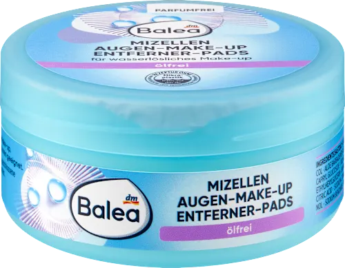Oil-free eye makeup remover pads, 50 pieces