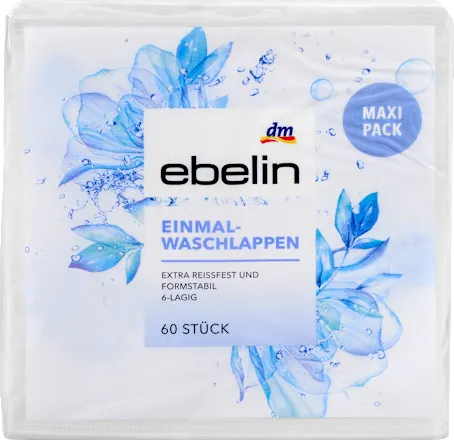 Disposable washcloths, 60 pieces