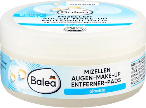 Oil-based eye makeup remover pads, 50 pieces
